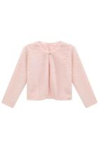 Casaqueto Infantil Festa Marca Kukiê Bolero Menina Em Pelo Liso Botão Flor De Pérola 79613