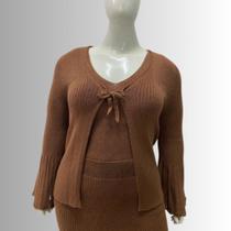 Casaqueto Tricot Modal Moderno Lancinho Lançamento Plus Size Tam G Casaqueto Tricot Modal Moderno Lancinho Lançamento Plus Size Tam G