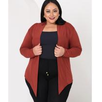 Casaquinho Cardigã Feminino Viscolycra Plus Senhoras