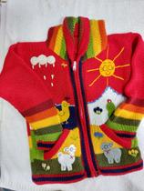 Casaquinho infantil de tricô tamanho 8