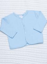 Casaquinho para Bebê Malha Algodão Confortável e Perfeito para Diariamente Azul Casaquinho para Bebê Malha Algodão Confortável e Perfeito para Diariamente Azul
