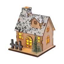 Casas De Madeira LED Para Montagem DIY, Pequenas Decorações De Natal, Ornamentos De Mesa Luminosos Casas De Madeira LED Para Montagem DIY, Pequenas Decorações De Natal, Ornamentos De Mesa Luminosos