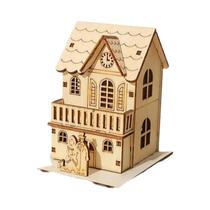 Casas De Natal De Madeira Brilhantes Decorações Casas De Neve Árvore De Natal Presentes DIY Casas De Natal De Madeira Brilhantes Decorações Casas De Neve Árvore De Natal Presentes DIY