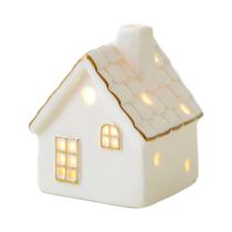 Casas De Neve Cerâmicas Brilhantes De Natal, Ornamentos Criativos Pequenos Para Decoração De Casa, Casas De Neve Cerâmicas Brilhantes De Natal, Ornamentos Criativos Pequenos Para Decoração De Casa,