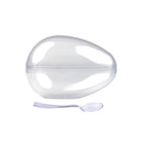 Casca de ovo páscoa acrílica m 250g c/colher c/4 un bluestar