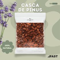Casca de Pinus 2.5Kg (10Lts) para Decoração de Jardins, Cobertura de Solo, Vaso de Flor e Paisagismo