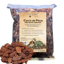 Casca de Pinus Lavada Para Terrario de Répteis terrestres CPC Pet Care
