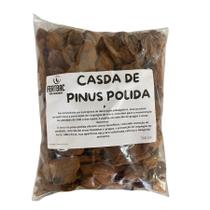 Casca De Pinus Polida Casca De Arvore Decorativa Vaso Jardim Média