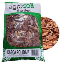 Casca De Pinus Polida PP 3Litros Agrosoil Casca De Pinus Polida PP 3Litros Agrosoil