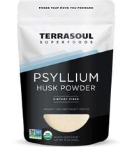 Casca de psyllium em pó Terrasoul Superfoods 454g orgânicos Casca de psyllium em pó Terrasoul Superfoods 454g orgânicos