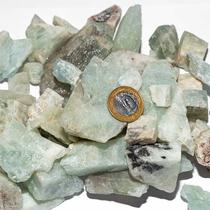 Cascalho Bruto Águas Marinha Natural 30 a 100mm Tipo C - 02 Kg Cascalho Bruto Águas Marinha Natural 30 a 100mm Tipo C - 02 Kg