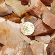 Cascalho Bruto de Quartzo Goiaba Natural 1 Kg - Tamanhos de 10 a 70mm - Tipo B