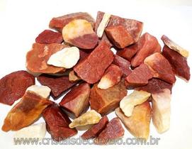Cascalho Bruto de Quartzo Vermelho - 5 Kg - 10 a 20mm - Tipo B