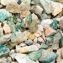 Cascalho Bruto Jadeita Verde Nefrita 3 Kg - Tamanho Variado de 10 a 70mm
