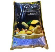 Cascalho Colorido Azul Para Aquário E Dymax 4kg