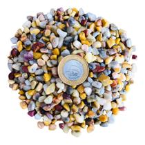 Cascalho De Pedra Jaspe Mookaite Rolada - 1kg