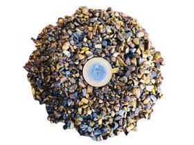 Cascalho De Pedra Olho De Tigre Natural Miúdo 01 - 500g