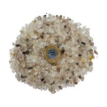 Cascalho De Pedra Quartzo Fumê Natural Miúdo 01 - 500g