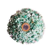 Cascalho De Pedra Quartzo Verde Natural Miúdo 01 - 500g Cascalho De Pedra Quartzo Verde Natural Miúdo 01 - 500g