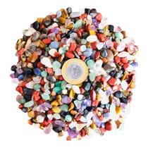 Cascalho De Pedras E Cristais Diversos Rolada Mista - 500g