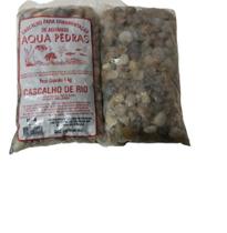 Cascalho de Rio Aqua pedra n4