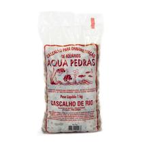 Cascalho de Rio Aqua Pedras N1 - 1kg Aquários e Jardins