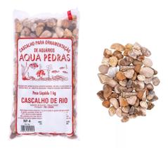 Cascalho De Rio Natural Nº4 ( Grosso 12-20mm ) 1kg - Aqua pedras