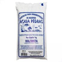 Cascalho (dolomita) Branco Nº 0 1kg Para Aquário Ornamental - Aqua Pedras