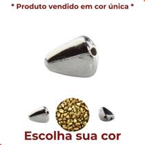 Cascalho passante 9x7mm em abs com 500gr