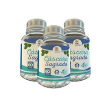Cáscara Sagrada - 60 Caps 500Mg Kit Com - 3 Potes