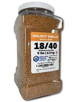 Cascas de noz moídas, tamanho 18/40 - 2,3 kg - Premium