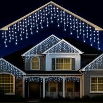 Cascata 200 Led 8 Funções 5 Metros Decoração Natal Sacada