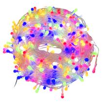 Cascata 200 Leds Natal 8 Funções 22metros Luzes Cordão Solar