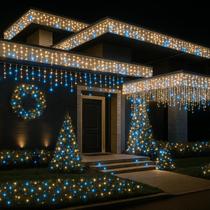 Cascata 400 leds com strobo prova d'água 31v bivolt 9,5m Cascata 400 leds com strobo prova d'água 31v bivolt 9,5m