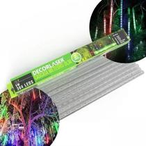Cascata Bastão 8 Tubo 384 Led Chuva Meteoro RGB Bivolt Iluminação Natalina