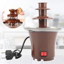 Cascata de Chocolate Panela Eletrica 110V Derrete Fondue Mini Fonte Com Aquecimento Festas Eventos 3 Andares - Online