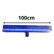 Cascata De Inox Para Piscina 1 Metro De Embutir Parede Com Led Rgb