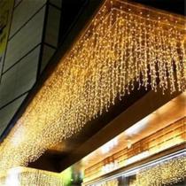 Cascata De Luz Pisca-Pisca 300 LEDs 220V Decoração Festiva Natal Com Efeito Piscante Iluminação Natalina