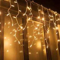 Cascata de Natal Pisca Pisca 300 leds - Branco Quente Cascata de Natal Pisca Pisca 300 leds - Branco Quente