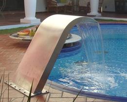 Cascata iguaçu junior em aço inox 304 escovado - de piso - sodramar