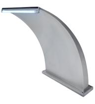 Cascata Inox Para Piscina Wave Junior Led + Controladora