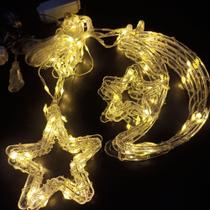 Cascata lua com estrela 3m - 110v Cascata lua com estrela 3m - 110v