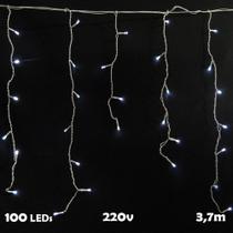 Cascata Luminosa Pisca Pisca Branco 8 Funções 100 LEDs 220v - 1146 Cascata Luminosa Pisca Pisca Branco 8 Funções 100 LEDs 220v - 1146