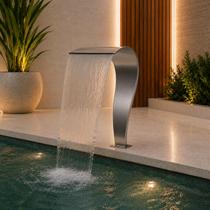 Cascata Naja Em Inox Full Premium Com Engate Soft 60 X 23Cm Cascata Naja Em Inox Full Premium Com Engate Soft 60 X 23Cm