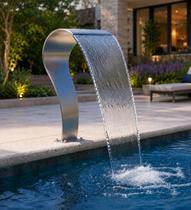 Cascata Naja Em Inox Full Premium Com Engate Soft 75 X 23Cm Cascata Naja Em Inox Full Premium Com Engate Soft 75 X 23Cm