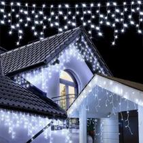 Cascata Natalina 400 Leds Decoração Natal Festas Pisca Pisca até 10m Fixo ou 8 Funções 110v e 220v - V8 Cascata Natalina 400 Leds Decoração Natal Festas Pisca Pisca até 10m Fixo ou 8 Funções 110v e 220v - V8