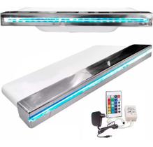 Cascata Para Piscina 60cm De Embutir Bico Inox Com Led Rgb - Igasol