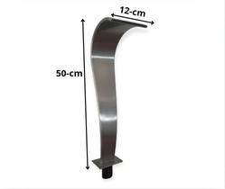 Cascata para piscina em Aço Inox Mini Naja 50x12cm