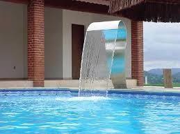 Cascata Para Piscina Inox High Tech Naja Grande 105cm Cascata Para Piscina Inox High Tech Naja Grande 105cm