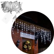 Cascata Pisca Enfeite Natal 288 Lâmpadas LEDs Branco 4M 220v Cascata Pisca Enfeite Natal 288 Lâmpadas LEDs Branco 4M 220v